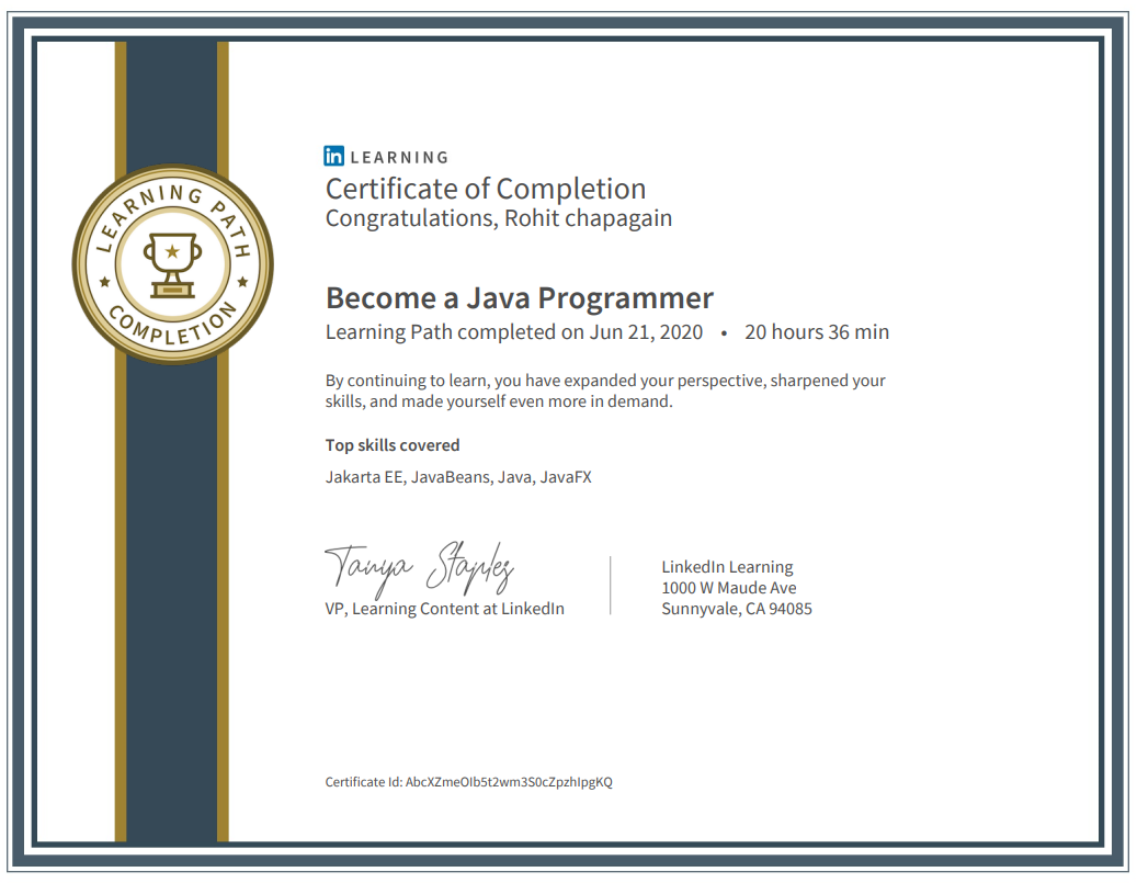 Certification 3